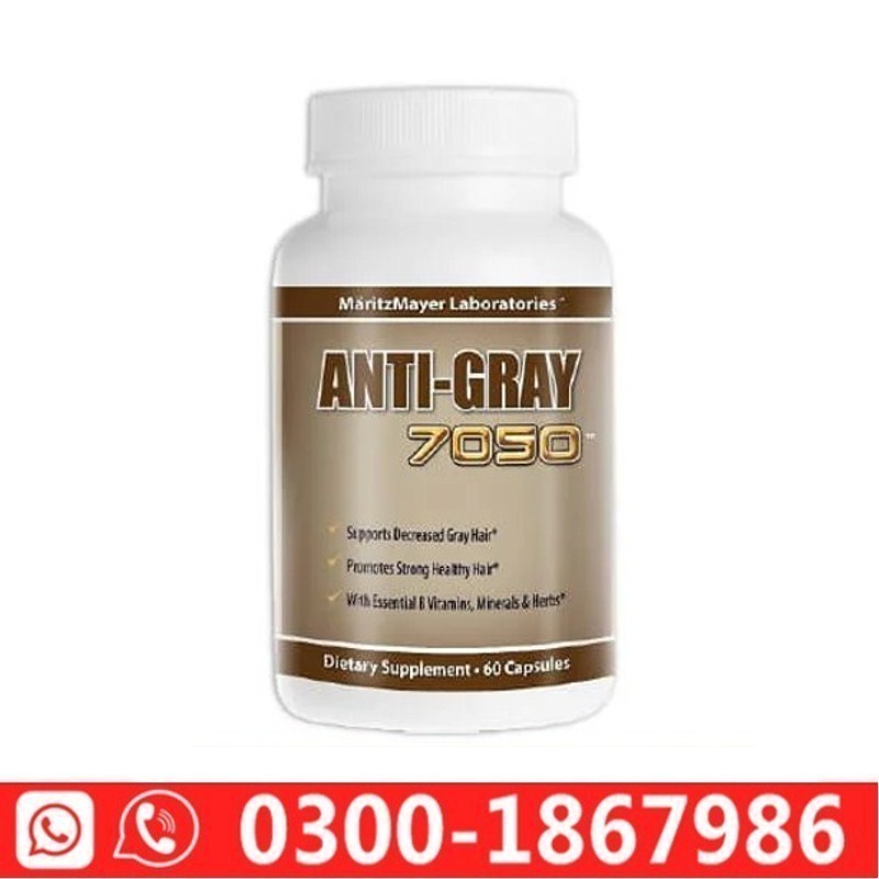 Anti-Gray 7050 Hair 60 Capsules In Pakistan