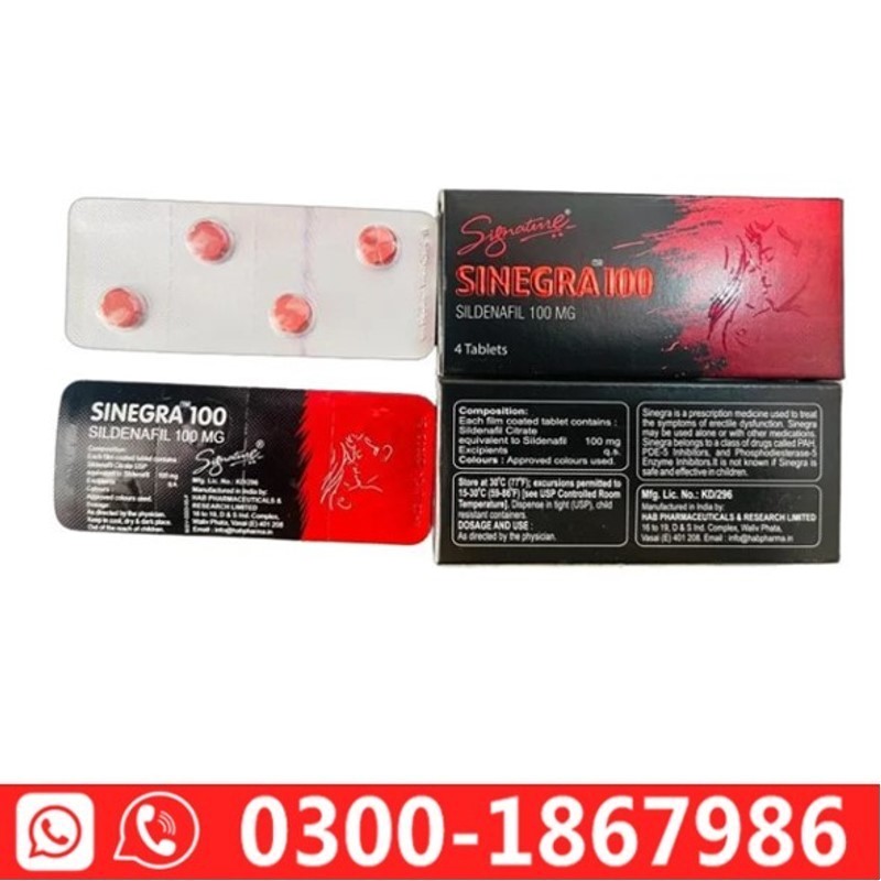 Sinegra 100mg Tablets in Pakistan