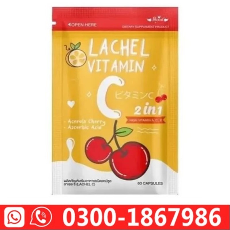 Lachel Vitamin C 2 in 1 60 Capsules in Pakistan