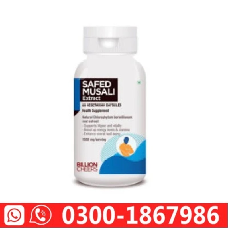 Billion Cheers Safed Musli Capsules In Pakistan